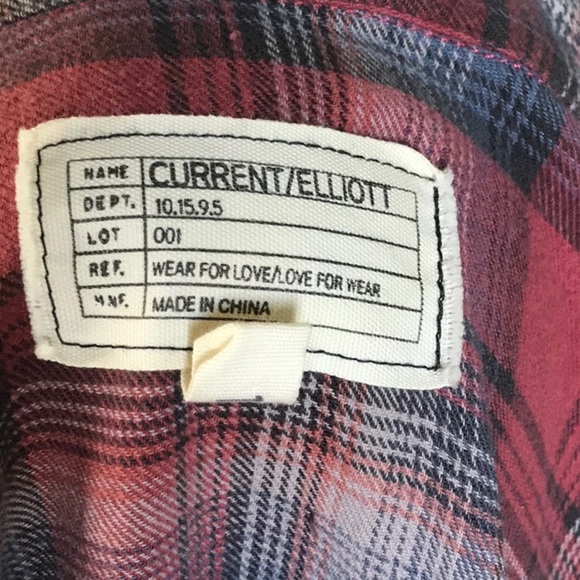 Current Elliott plaid shirt - Picture 5 of 5